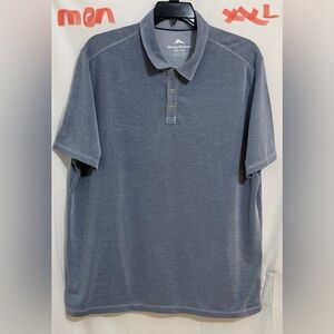 Tommy Bahama Gray Polo Shirt Soft Cotton Blend
